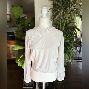 Lululemon Athletica White Hooded Pullover